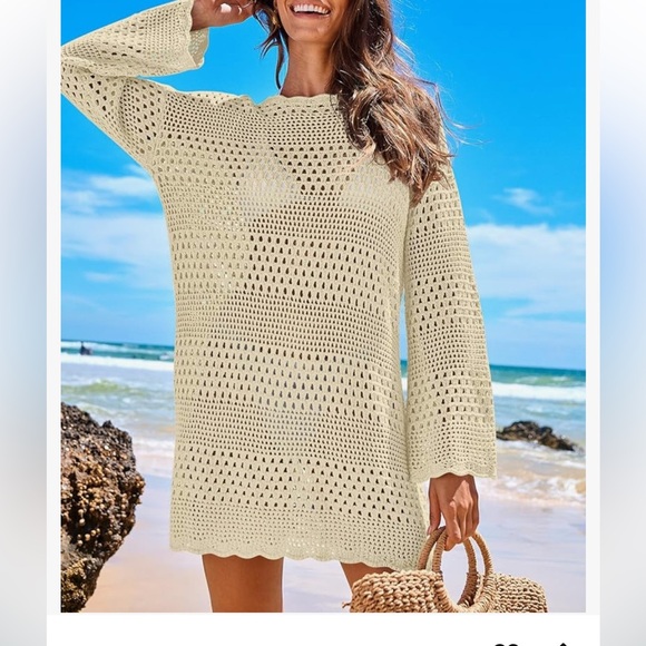 Never worn: ANRABESS Women Swimsuit Crochet Swim Cover Up 2024 - Picture 2 of 2